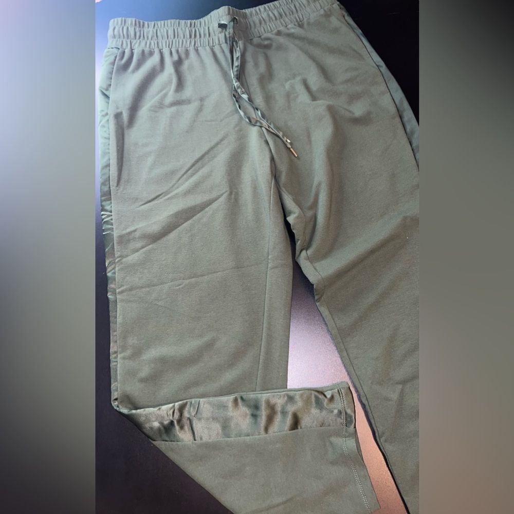 J Jason Wu Regular Tapered Knit Jogger With Satin… - image 2